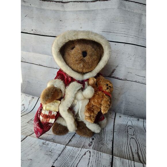 Christmas Bear Plush With Stand 2003 common weather Books Are Fun Holiday Gift - Picture 1 of 10